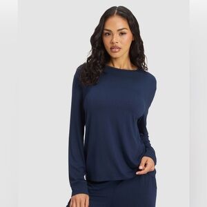 Women's Bamboo Stretch-Knit Long Sleeve Lounge Tee